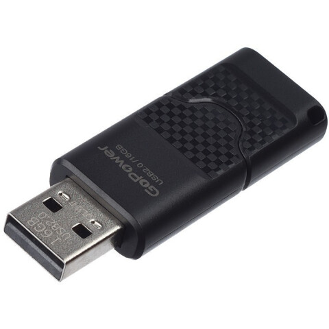 USB Flash накопитель 16Gb GoPower SLIDER Black_0