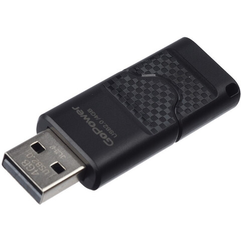 USB Flash накопитель 4Gb GoPower SLIDER Black_0