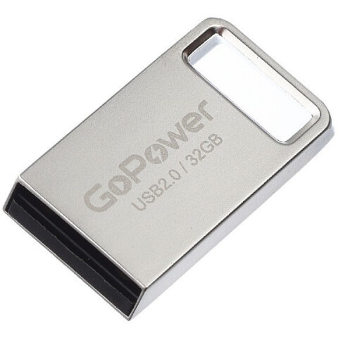 USB Flash накопитель 32Gb GoPower MINI Silver