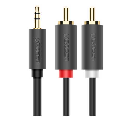 Кабель 3.5 Jack (M) - 2x RCA (M), 2м, UGREEN AV102