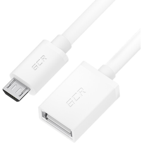 Переходник USB A (F) - microUSB B (M), 0.15м, Greenconnect GCR-53043