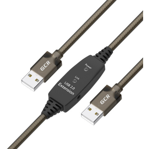 Кабель USB A (M) - USB A (M), 15м, Greenconnect GCR-53789