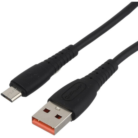 Кабель USB A (M) - microUSB B (M), 1м, GoPower GP07M Black