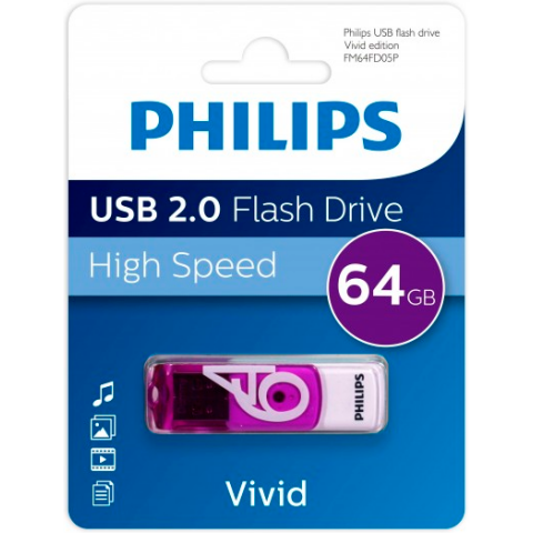 USB Flash накопитель 64Gb Philips VIVID2.0_0