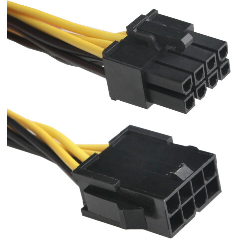 Кабель удлинительный PCI-E 8-pin - PCI-E 8-pin, 0.3м, Cablexpert CC-PSU-EPS-8_0