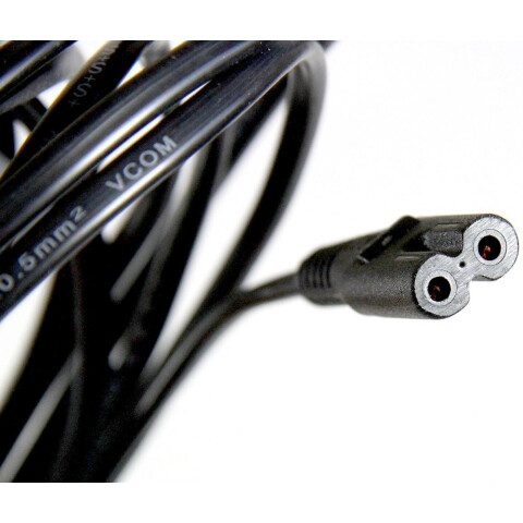 Кабель питания CEE 7/16 - IEC-320-C7, 3м, VCOM CE023-CU0.5-3M_0