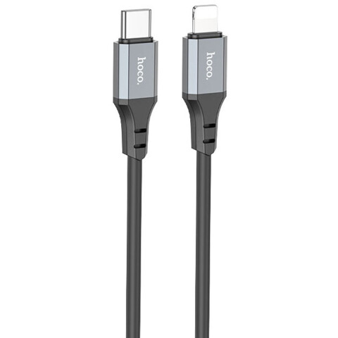 Кабель USB Type-C - Lightning, 1м, HOCO X86 Spear Black
