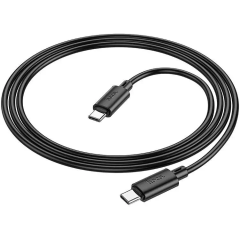 Кабель USB Type-C - USB Type-C, 1м, HOCO X88 Gratified Black_0
