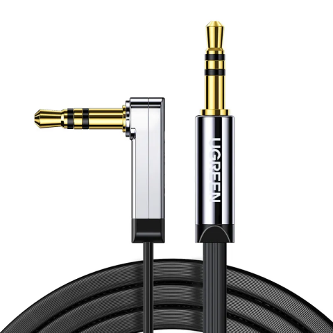 Кабель 3.5 Jack (M) - 3.5 Jack (M), 5м, UGREEN AV119 Silver/Black