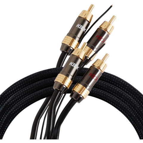 Кабель 2x RCA (M) - 2x RCA (M), 5м, KICX RCA-05