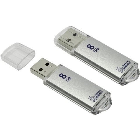 USB Flash накопитель 8Gb SmartBuy V-Cut Silver (SB8GBVC-S)