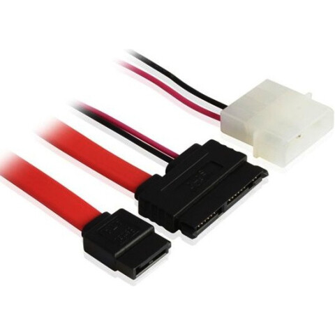 Micro SATA - SATA + Molex, 0.5м, Greenconnect GC-ST307