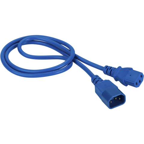 Кабель питания IEC-320-C13 - IEC-320-C14, 5м, Lanmaster LAN-PP13/14-5.0-BL