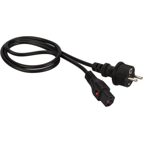 Кабель питания Schuko - IEC-320-C13, 1.8м, Lanmaster LAN-PP13L/SH-1.8-BK