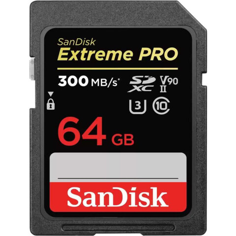 Карта памяти 64Gb SD SanDisk Extreme Pro (SDSDXDK-064G-GN4IN)