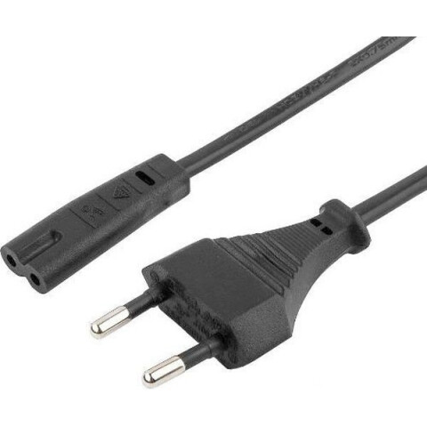 Кабель питания CEE 7/16 - IEC-320-C7, 1.8м, Wize CAC10-EU-C7-1.8M