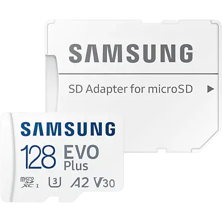 Карта памяти 128Gb MicroSD Samsung EVO Plus + SD адаптер (MB-MC128KA)_0