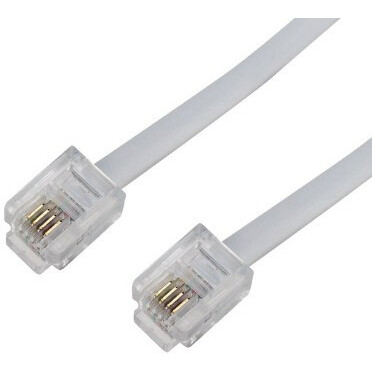 Кабель телефонный 6p4c, 15м, Rexant 18-3151