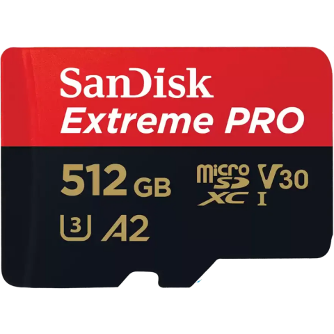 Карта памяти 512Gb MicroSD SanDisk Extreme Pro (SDSQXCD-512G-GN6MA)
