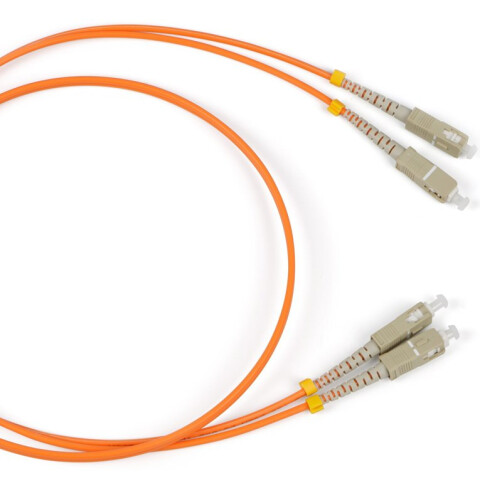 Патч-корд Hyperline FC-D2-50-SC/PR-SC/PR-H-1M-LSZH-OR, 1м