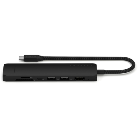 Док-станция Satechi 7-in-1 USB-C Slim Multiport Adapter with Ethernet Black_0