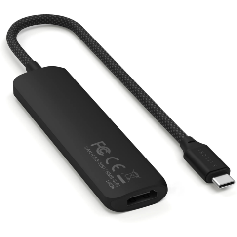 Док-станция Satechi 4-in-1 USB-C Slim Multiport Adapter 4K Black_1