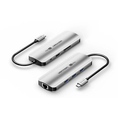 Док-станция Vention 8-in-1 USB-C Docking Station