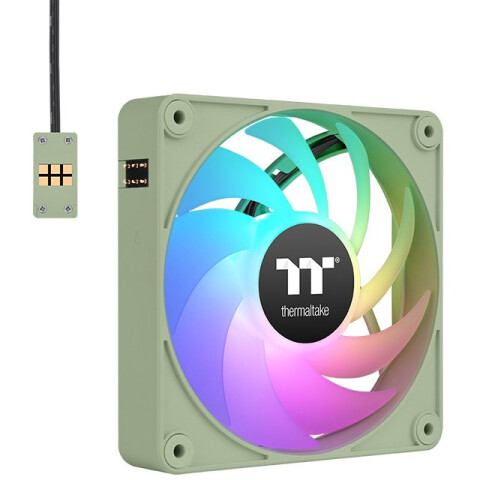 Вентилятор для корпуса Thermaltake CT140 EX ARGB Sync PC Cooling Fan Matcha Green (3-Fan Pack)_0