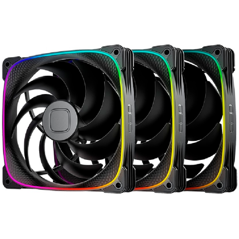 Вентилятор для корпуса Geometric Future Squama 2503B-14 Black (3 шт.)