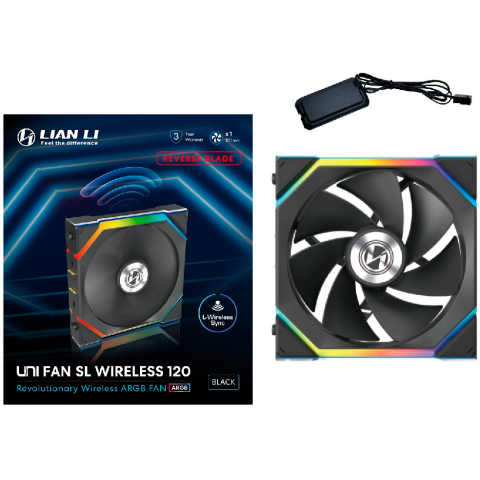 Вентилятор для корпуса Lian Li UNI Fan SL Wireless 120 Reverse Blade Black_5