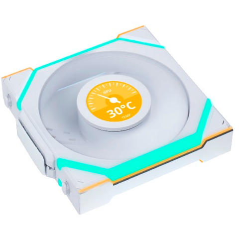 Вентилятор для корпуса Lian Li UNI Fan SL Wireless LCD 120 White_2