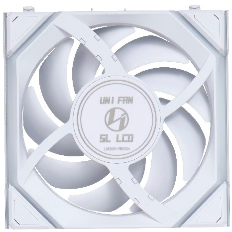 Вентилятор для корпуса Lian Li UNI Fan SL Wireless LCD 120 Reverse Blade White_1