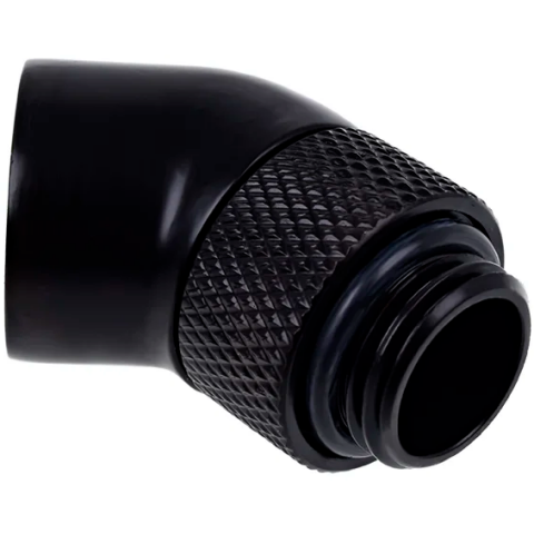Угловой адаптер Alphacool Eiszapfen 45° rotatable - Deep Black (17246)