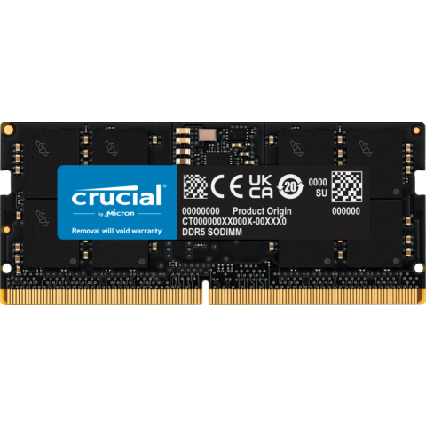 Оперативная память 16Gb DDR5 4800MHz Crucial SO-DIMM (CT16G48C40S5)