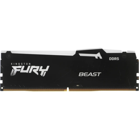 Оперативная память 16Gb DDR5 6000MHz Kingston Fury Beast Black RGB (KF560C30BBA-16)_0