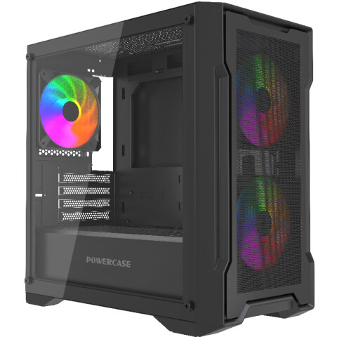 Корпус Powercase Mistral Micro X3B ARGB Black