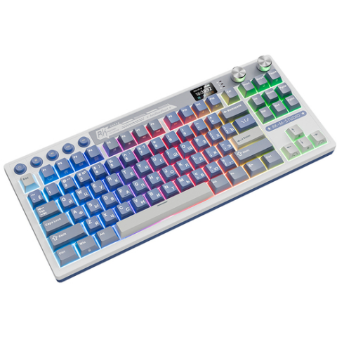 Клавиатура Royal Kludge M87 Ocean Blue (Beige Switch)_3