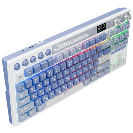 Клавиатура Royal Kludge M87 Ocean Blue (Cream Switch)_2