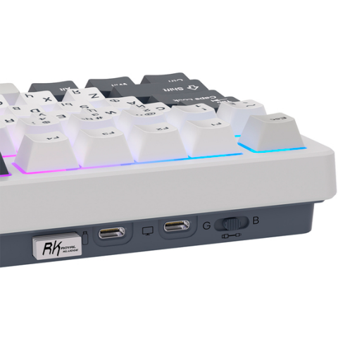 Клавиатура Royal Kludge S85 White Night (Beige Switch)_6