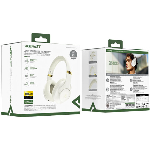 Наушники ACEFAST H4 Active Noise Beige_1