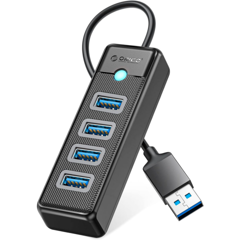 USB-концентратор Orico PW4U-U3 Black