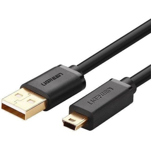 Кабель USB - miniUSB, 0.5м, UGREEN US132 Black
