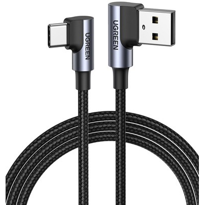 Кабель USB - USB Type-C, 0.5м, UGREEN US176 Black