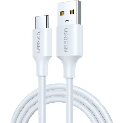 Кабель USB - USB Type-C, 0.5м, UGREEN US287 White