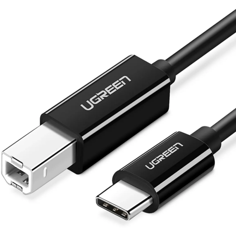 Кабель USB - USB Type-C, 1м, UGREEN US370 Black