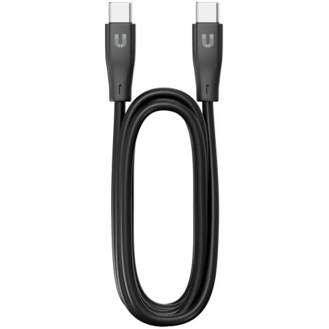 Кабель USB Type-C - USB Type-C, 1.2м, Uzay UZ-12CC-C1809-9-BK