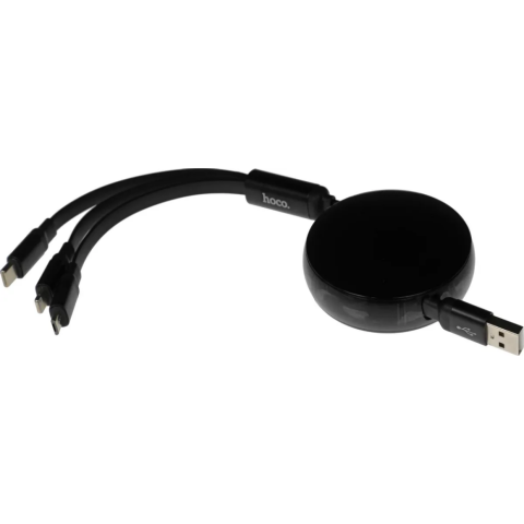 Кабель USB - microUSB/USB Type-C/Lightning, 1м, HOCO X78