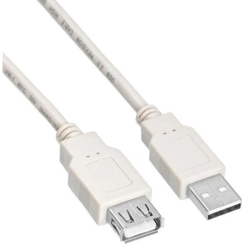 Кабель удлинительный USB A (M) - USB A (F), 3м, KingPrice KP-AMAF-V2-3M