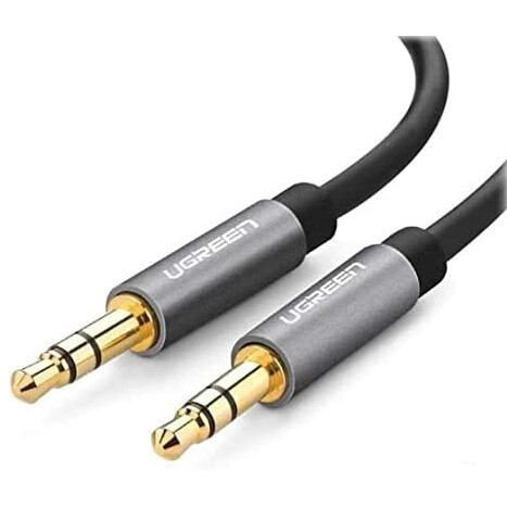 Кабель 3.5 Jack (M) - 3.5 Jack (M), 5м, UGREEN AV119 Grey/Black