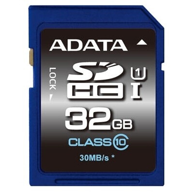 Карта памяти 32Gb SD ADATA (ASDH32GUICL10-R)